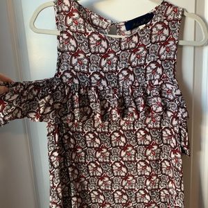 Open Shoulder Women’s Patterned Blouse